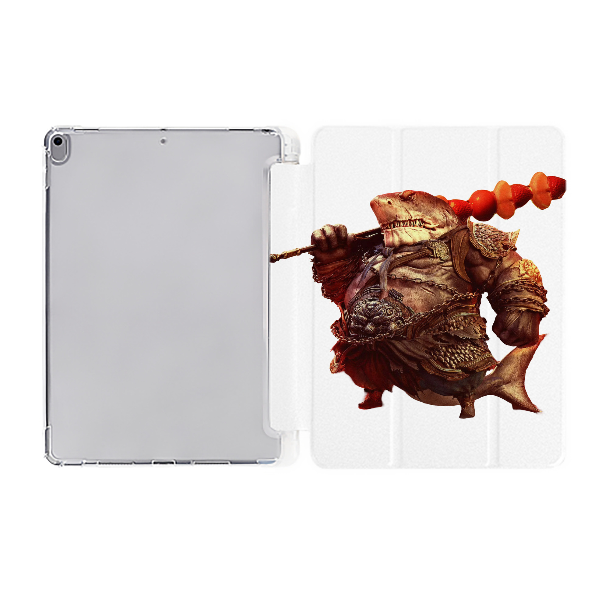 （画像用） Ne Zha 2 ナタ 魔童の大暴れ IPad ケース ペン収納付き 三つ折りスタンド PUレザー×シリコン 対応機種9.5/10.5/10.9インチ